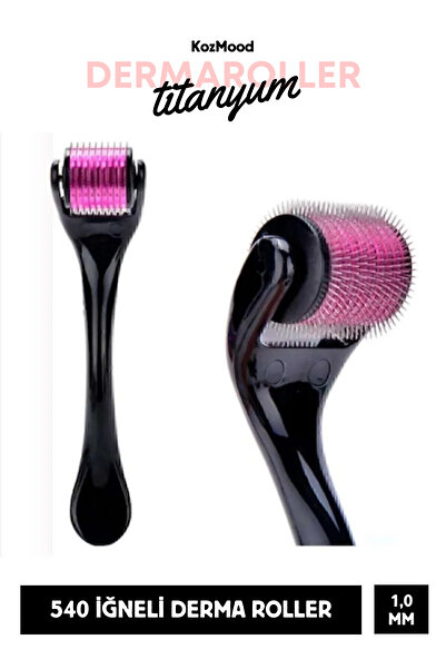KozMood Derma Roller Titanyum Uçlu 540 İğneli Saç Sakal Çıkarma Ve Cilt Bakım...