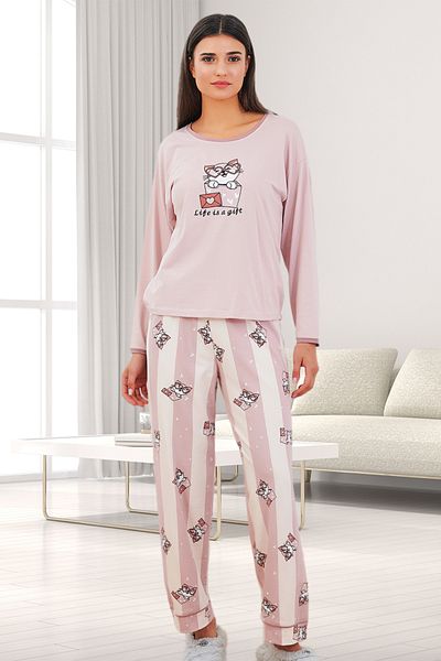 Bella Linda Cotton Long Sleeve Women's Pajama Set