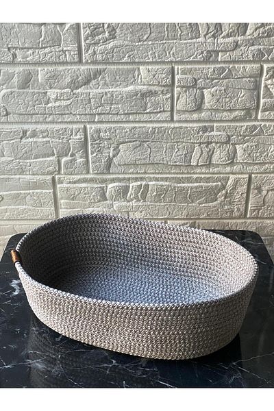 Metasupla Jute Wicker Handwork Basket - Multi-Purpose Organizer Kit, for Bathroom, Kitchen and Garden