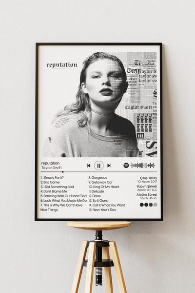 Anime Marketi Taylor Swift - reputation Baskılı Duvar Posteri Çerçevesiz