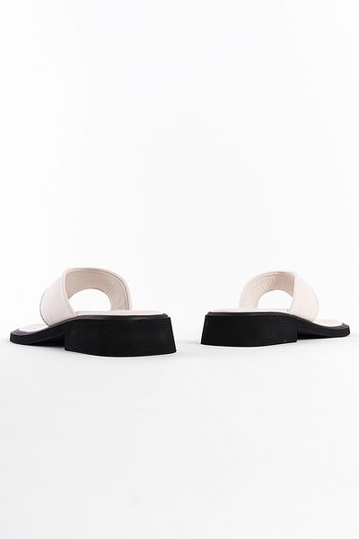 Capone Outfitters Slapi din piele naturală Papuci confortabili pentru femei cu toc scurt