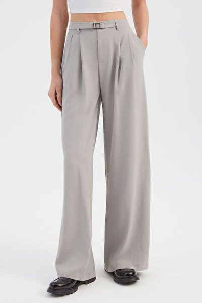 Hiccup High Waist Pleated Wide Leg Trousers