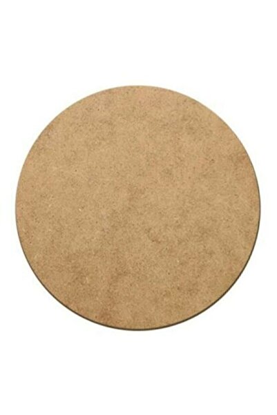 Barbarossa Ahşap Supla Levha 12 Adet 3 Mm Ham Mdf 30 Cm Çap Yuvarlak Servis A...