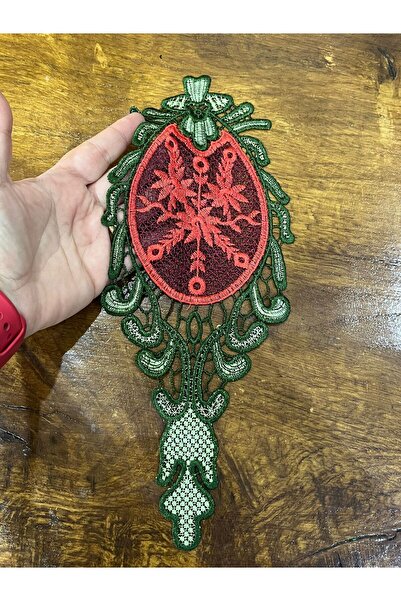 Gönülden Tasarım 30x12 cm izvezena gipure zakrpa za šivanje