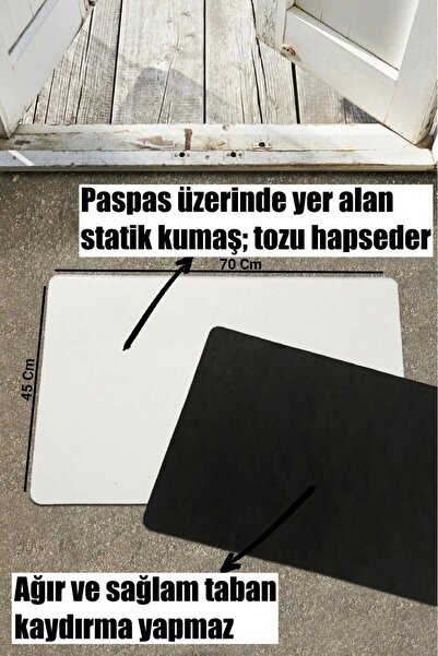 Valerine Life Noel Yılbaşı Kurabiyeleri Kırmızı Kahverengi Welcome Hoş Geldiniz Kapı Önü Paspası 45x70cm