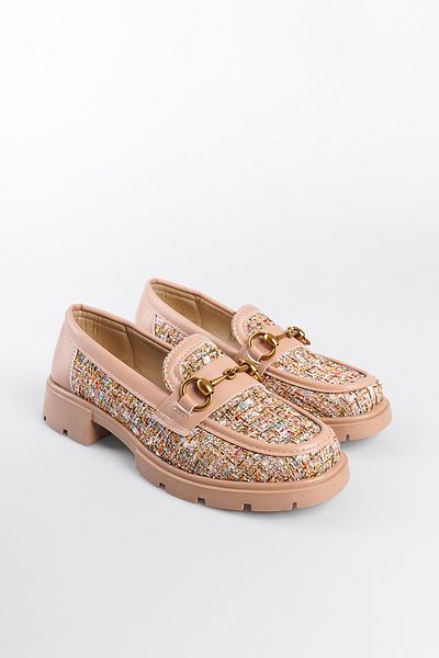 Capone Outfitters Damen-Loafer mit Trak-Sohle und Metallschnalle