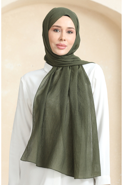 sefamerve Mio Henna Zielony Szal - Model 1058-51