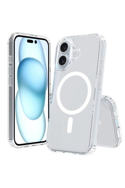 Ceptex iPhone 16 Plus Compatible Magsafe Transparent Silicone Phone Case