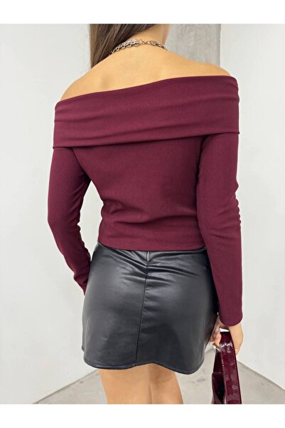 BİKELİFE Women's Ottoman Fabric Madonna Collar Buttoned Blouse