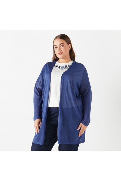 Ulla Popken Blue Women Sweaters Cardigans Styles Prices Trendyol