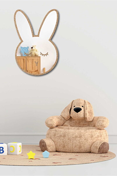 Olur o zaman Tavşan Figürlü Çocuk Odası Dekoratif Pleksi Ayna