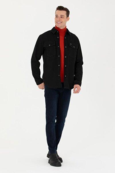 U.S. Polo Assn. U.S POLO ASSN. Erkek Siyah Jean Gömlek 50276923-DN0027