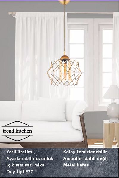 Trend Kitchen 3 قطع العصرية العسل الميكا الزجاج الذهبي غرفة المعيشة المطبخ الحمام غرفة نوم غرفة الأطفال مدخل قلادة مصباح الثريا