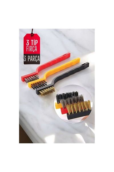 HayMed Modacar Kitchen Brush Set with 3 Different Tips