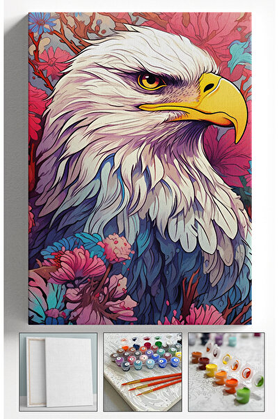 Sulepas Sayılarla Boyama Tuval Seti Fırça Boya Dahil (Çıtalı) 40x50 CM - KARTAL