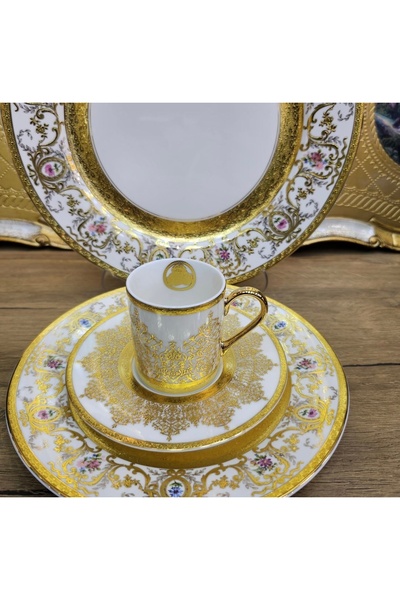 hediye طقم فناجين قهوة بورسلين 6 أشخاص من Esterhomedecor