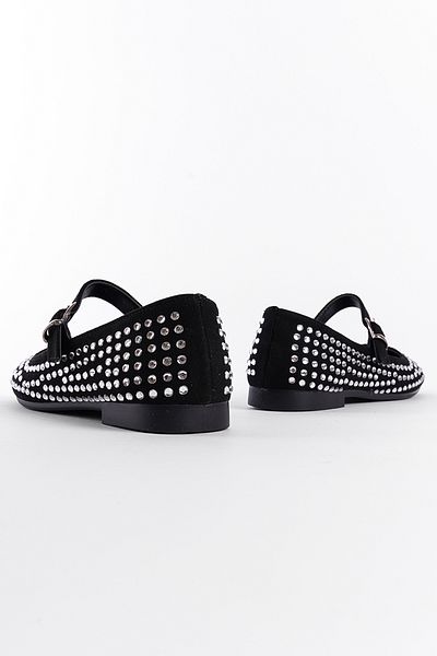 Capone Outfitters Mary Jane Ballerinas mit Schnalle und Steindetail für Damen