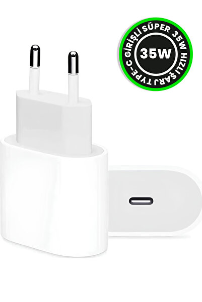 WANNA PROTECT 35W USB-c Kablo Xiaomi , Iphone , Samsung Uyumlu Hızlı Şarj Aleti Başlığı Adaptörü