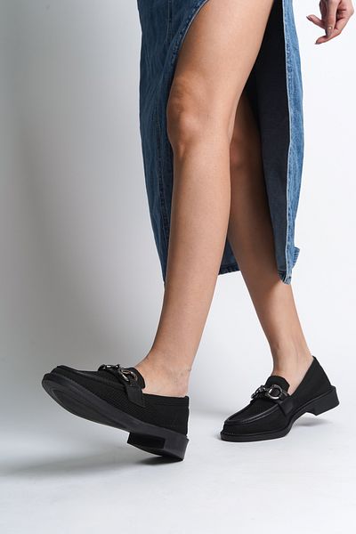 Capone Outfitters Knitwear Metal Buckle Women's Loafer Shoes