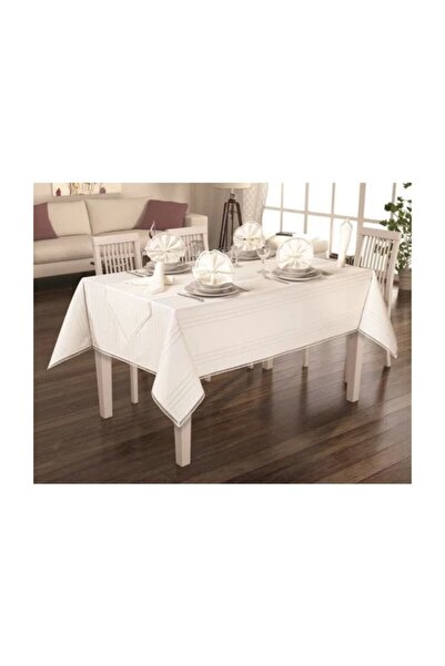 bursa çeyiz Colber Masa Örtüsü Takımı 12 Kişilik 26 Parça 6 Renk