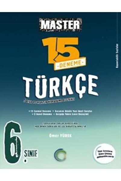 Okyanus Yayınları 6. Sınıf Master 15 Türkçe Denemesi