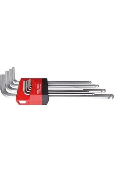 CETA FORM Lt-900 9-Piece Long Type Ball Head Allen Key Set
