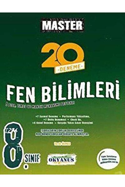 Okyanus Yayınları 8. Sınıf Master 20 Fen Bilimleri Denemesi