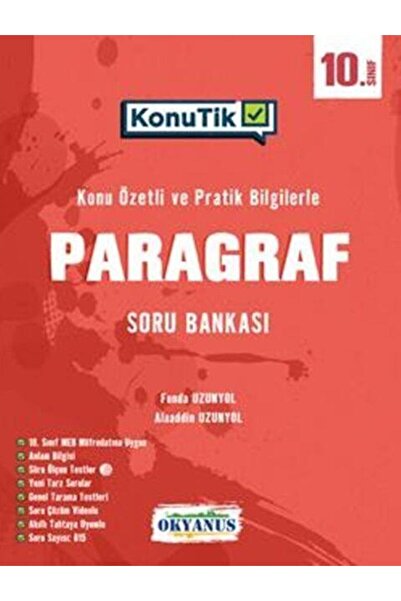 Okyanus Yayınları 10. Sınıf KonuTik Paragraf Soru Bankası