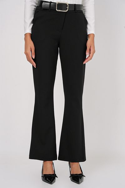 Bigdart 6538 Pantaloni spanioli cu centură - negri