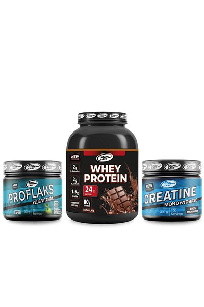 Conlast Proflaks Pluss Vitemax - Whey Protein, Creatine and Amino Acids 2000g+300g