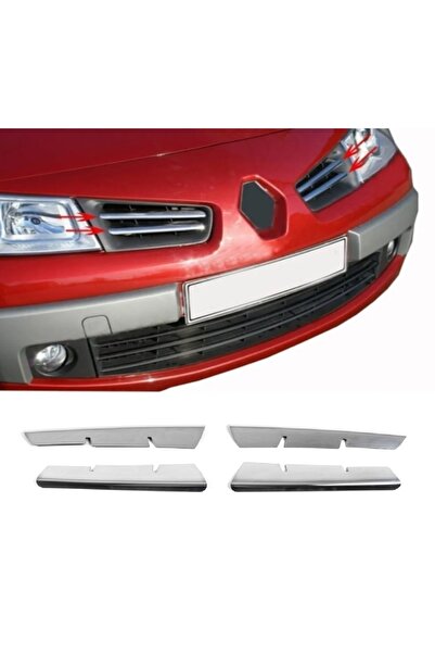 Genel Markalar Renault Megane 2 Krom Ön Panjur 4 Parça 2006-2010 Arası P.çelik