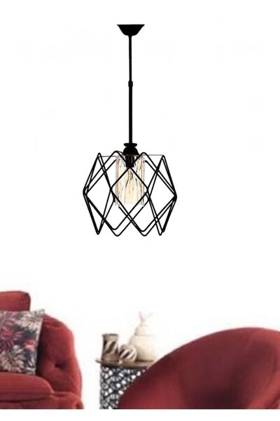 Trend Kitchen Trend Siyah Jaka Lüx Salon, Mutfak, Yatak Odası, Koridor Ve Oturma Odası Sarkıt Avize Aydınlatma