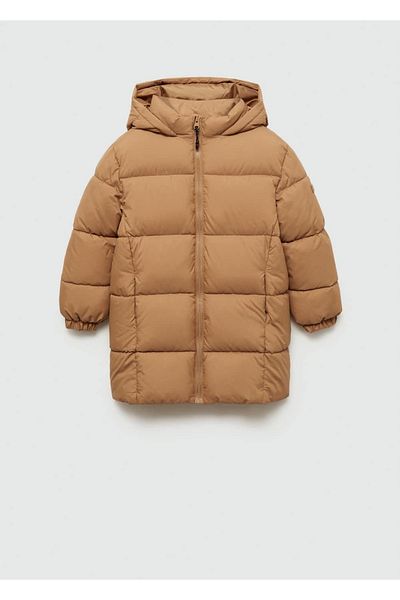MANGO Kids Prešívaná dlhá bunda