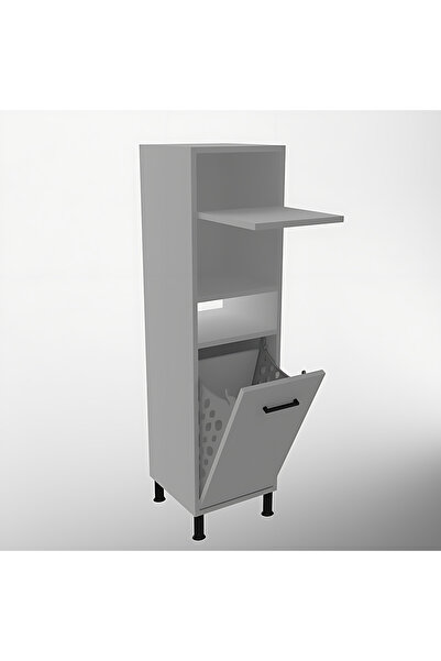 Home Mobiga Linda Çamaşır Kirli Sepetli Çok Amaçlı Banyo Dolabı Beyaz