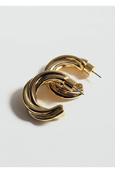 MANGO Woman Спираловидни пръстени обеци