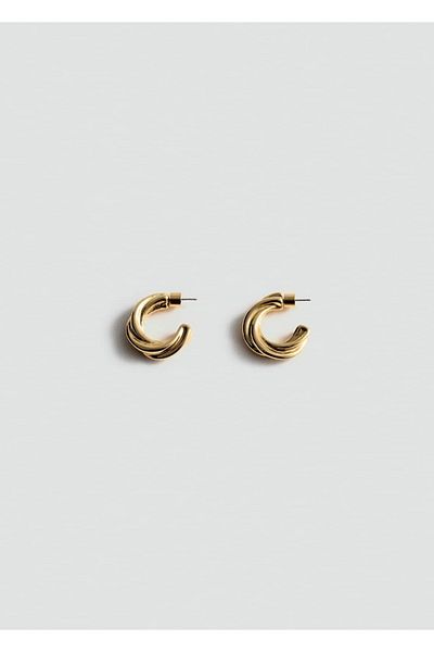 MANGO Woman Spiralring-Ohrringe