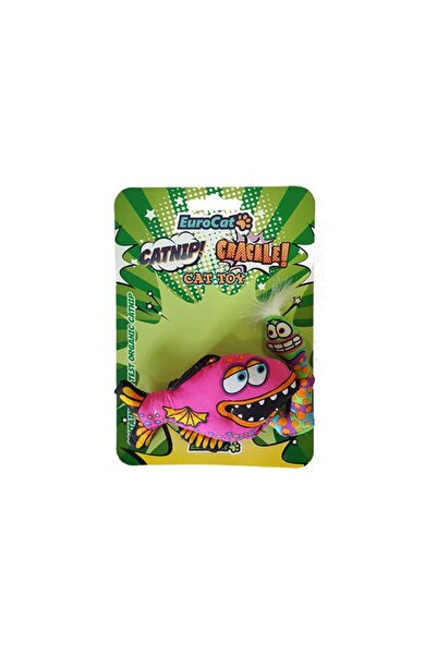 Eurocat لعبة القطة السمكة الوردية 24 سم - من بيتشوباند