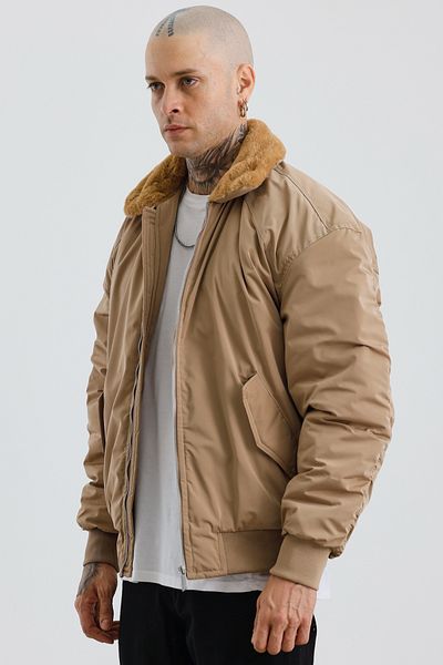 MADZEYMODA Мъжко кожено яке с детайлна подплата, премиум палто от норка Mz51102
