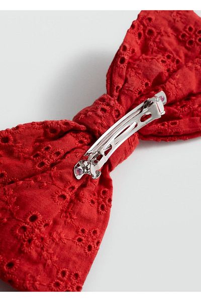 MANGO Woman Buckle with Embroidered Tie