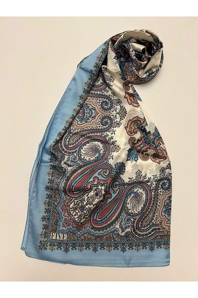 FİVESCARF Şal de mătase Voile Model Broderie