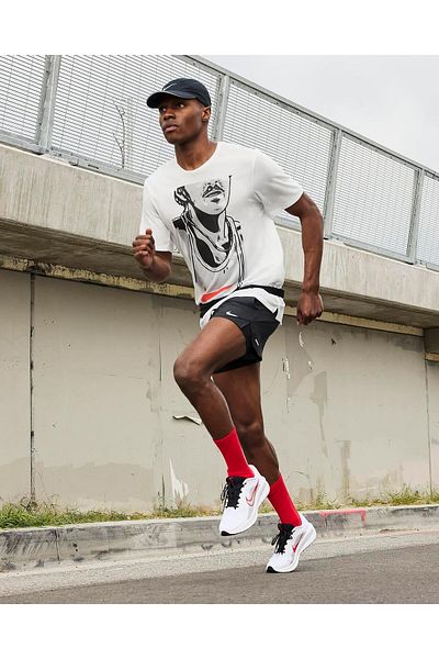 Nike Downshifter 13 Fd6454-104 Λευκά ανδρικά αθλητικά παπούτσια