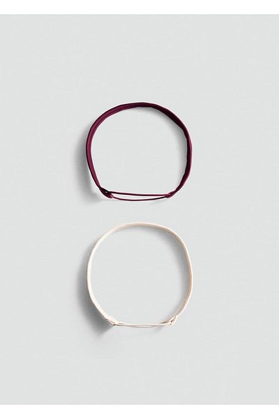 MANGO Woman Elastisches Haarband aus Satin