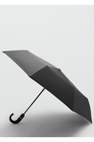 MANGO Man Patternless Foldable Umbrella