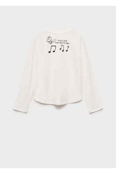 MANGO Kids Μακρυμάνικο μπλουζάκι Snoopy