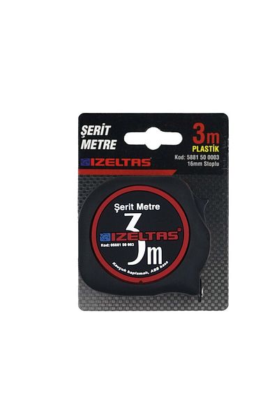 İzeltaş Plastic Strip Meter (3m) OKAN HIRDAVAT