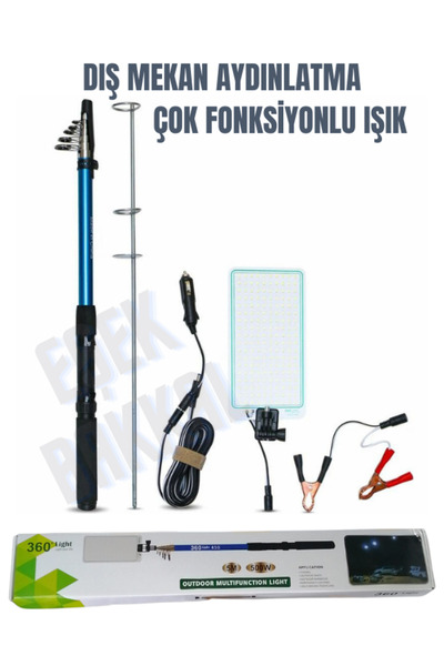 Outdoor Taşınabilir Ayarlanabilir Fonksiyonel Aydınlatma Işığı Dış Mekan Kamp Etkinlik Alanı Balıkçılık Gezi