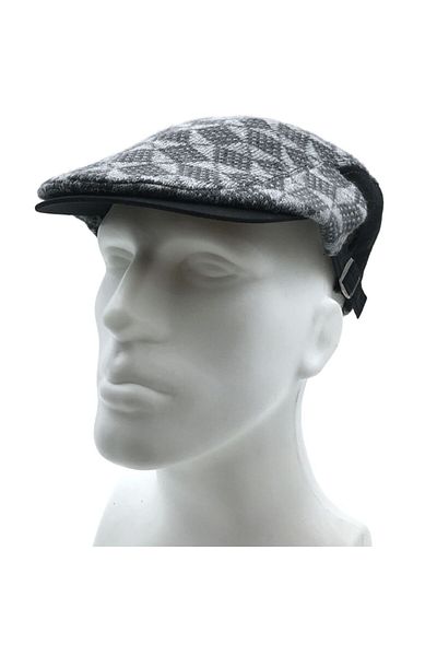 AXE SPORTSWEAR Men's Winter Set of 2 - Wool Patterned Cap Hat and Scarf Hat
