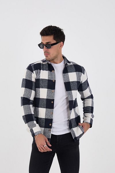jack carisma Lumberjack Checked Slim Fit Men's Shirt