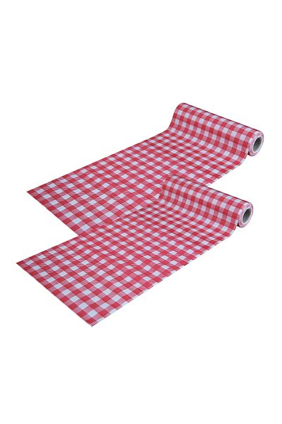 Pratikser Red Disposable Tablecloth - 120x150cm - 2 Rolls