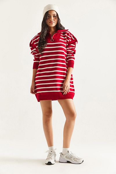 İKLİM LİFE Striped Knitwear Tunic